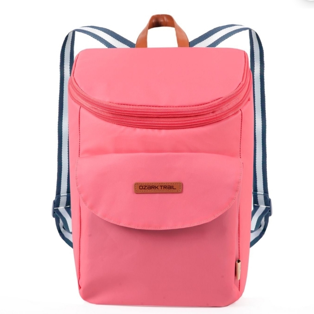 Ozark Trail Pink 24 Can Beach Cooler Backpack